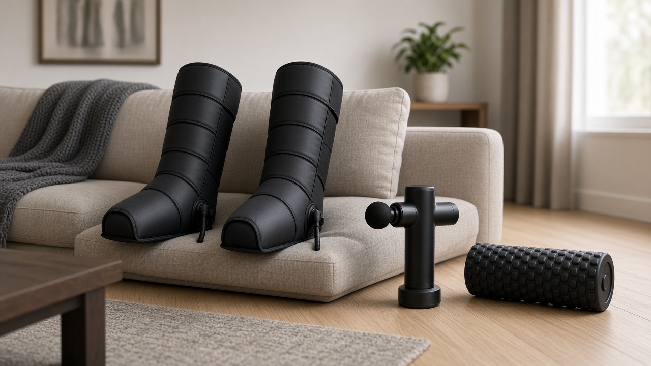 Bottes de compression vs pistolet de massage à la maison